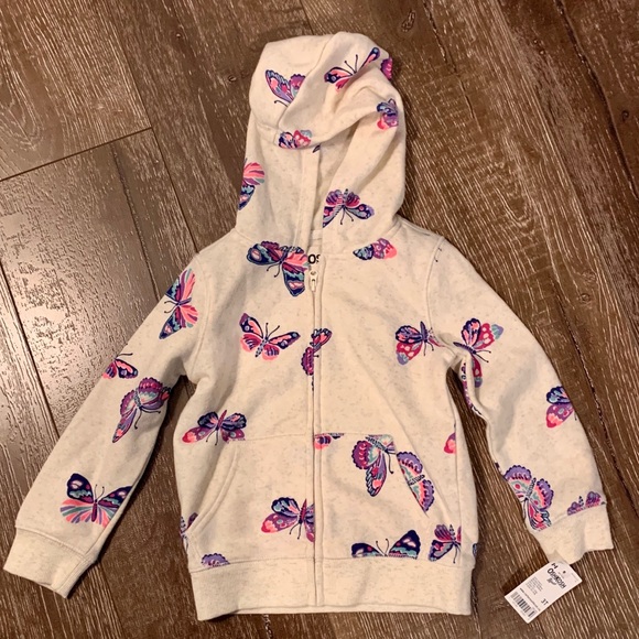 OshKosh B'gosh Other - 🌹NWT OshKosh 3T butterfly hoodie sweater